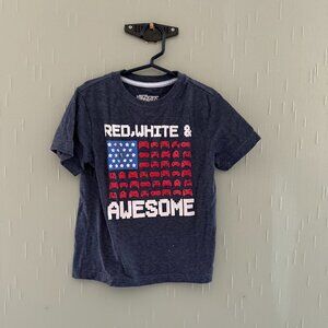 Boy's "Red, White & Awesome" Graphic T.  Size 6.